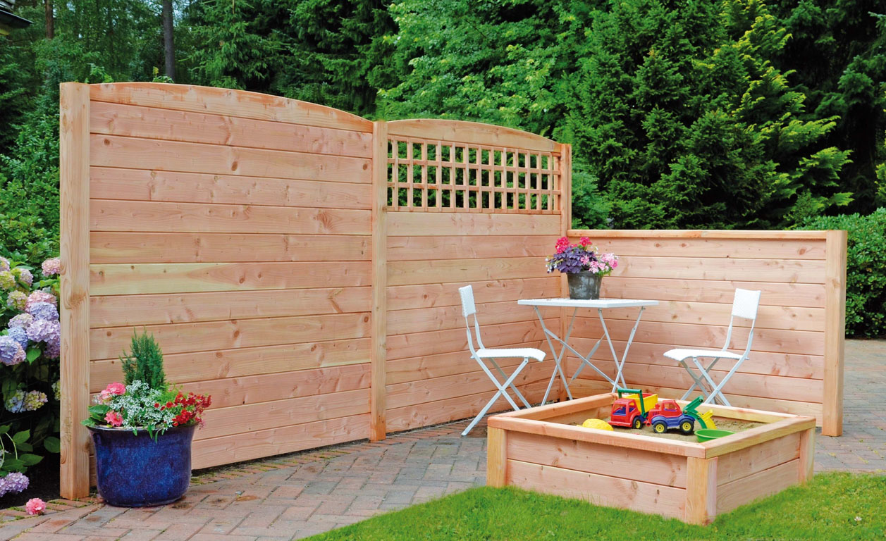 Ambiente mit RIAD-System, Rankgitter