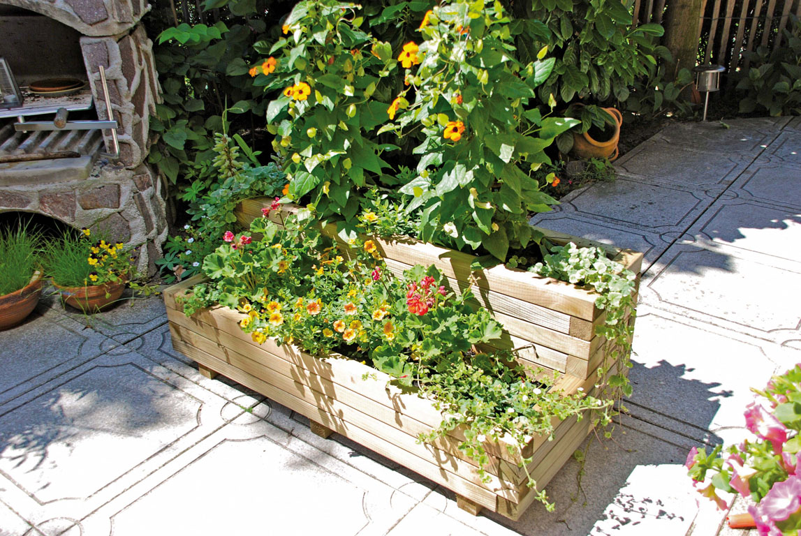 Ambiente mit VITJA Blumenkübel 2 Stufen