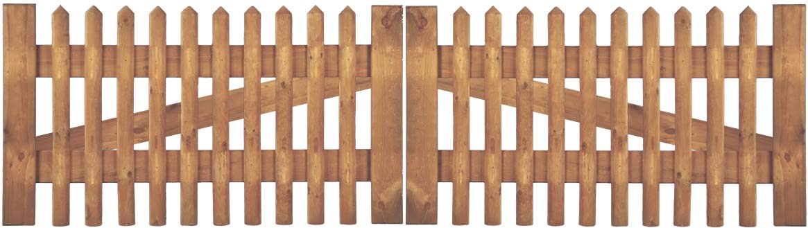 Senkrechtzaun Doppeltor 300 x 80 cm