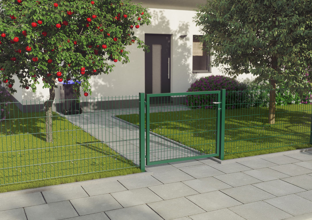 Ambiente mit BASIC Einzeltor ANTHRAZIT