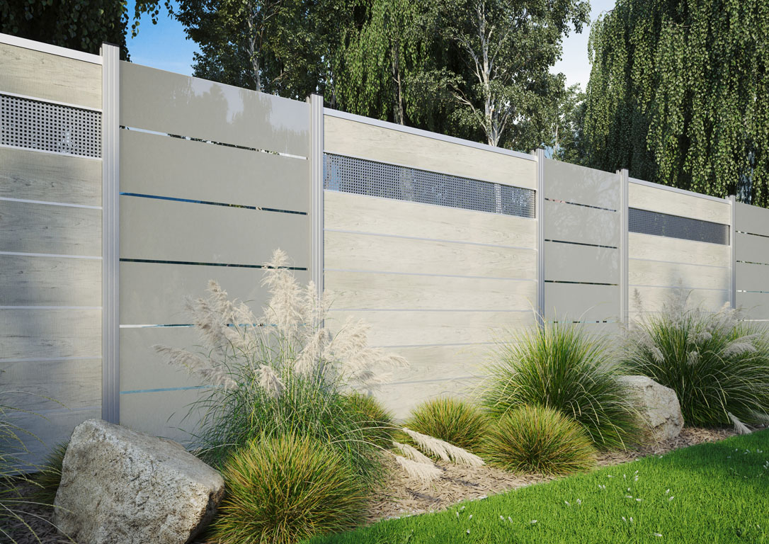 Ambiente mit GOTLAND-Serie WPC-Steckzaunsystem