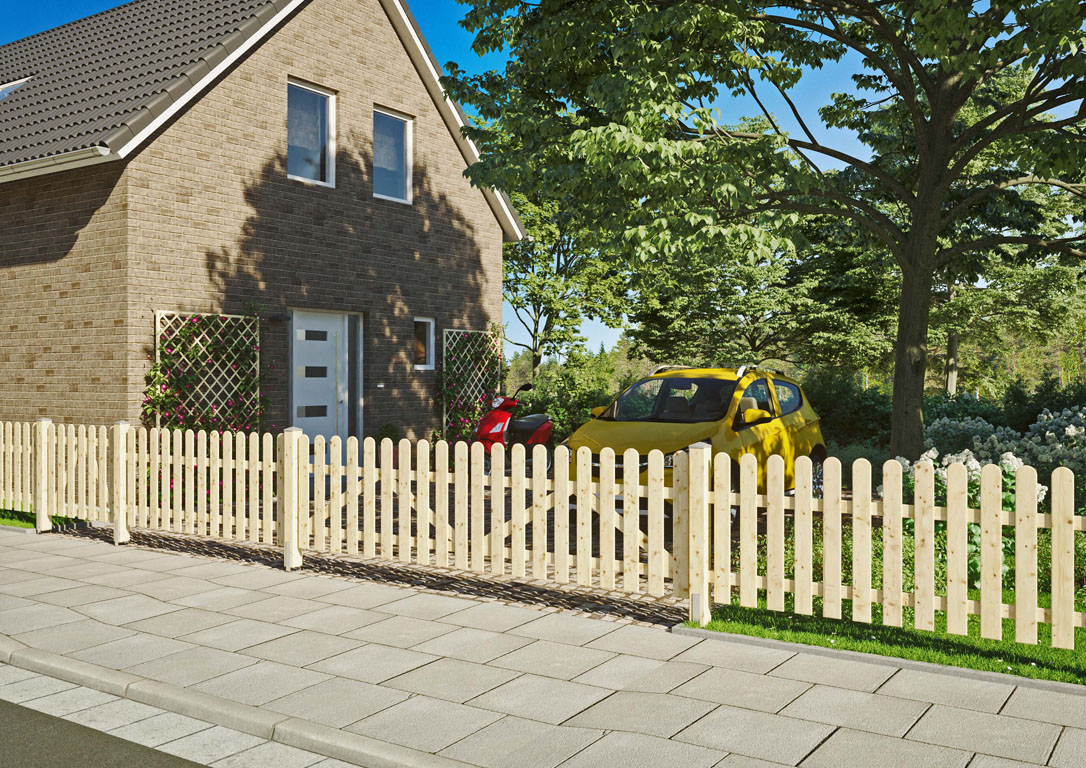 Ambiente mit HEIKO-Gartenzaun gerade