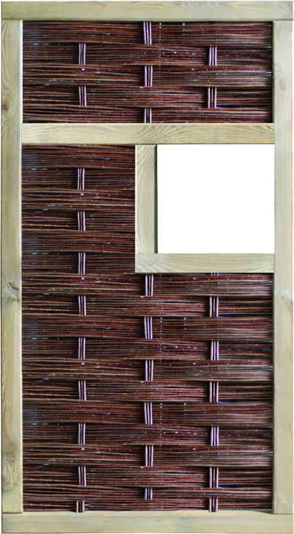 LABO-3D Weidengeflechtzaun LABO-3D Weidengeflechtzaun aus Weide Farbe natur