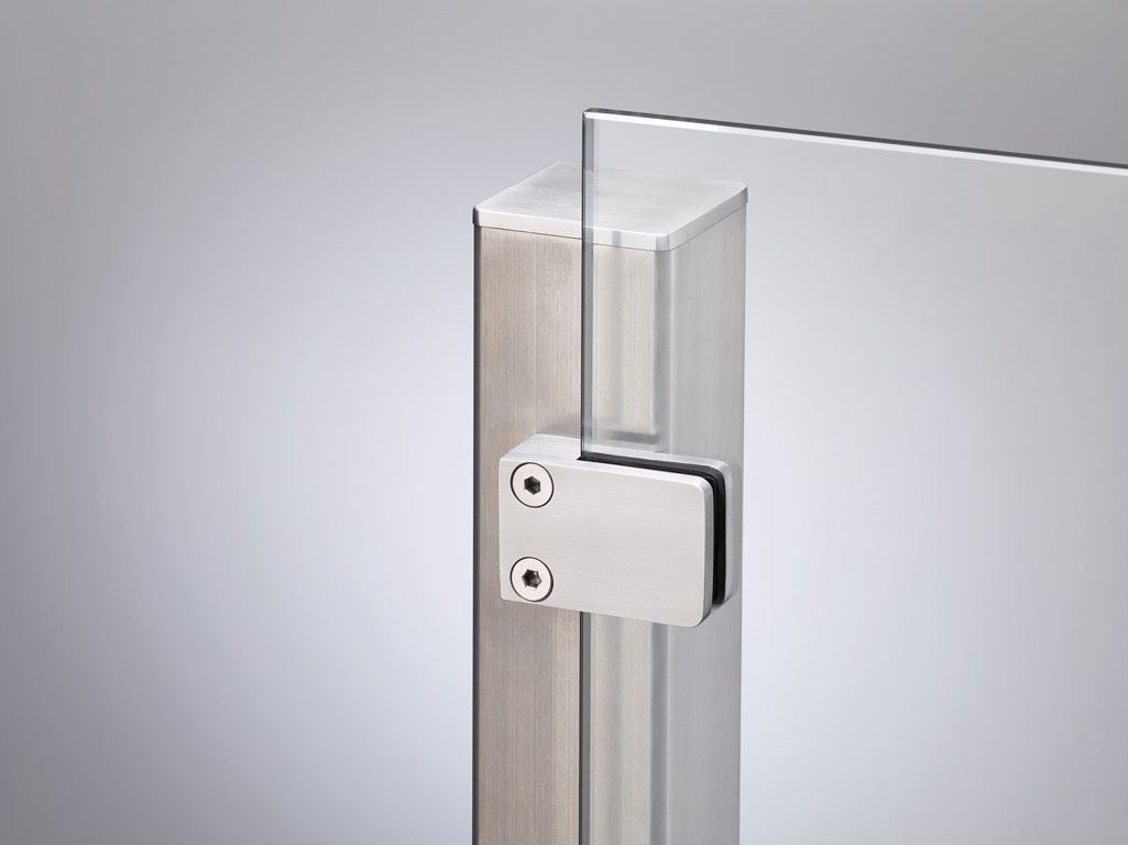 VETRO Anfangspfosten V4A VETRO Anfangspfosten V4A aus Edelstahl Farbe silber
