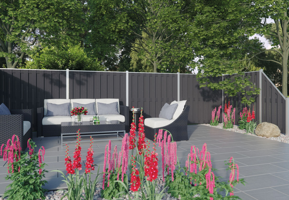 Ambiente mit SHANGHAI-Serie ECKE anthrazit